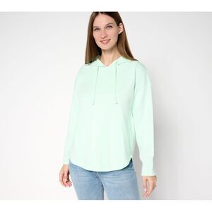 Maya J Women's Top Sz XL Seaside Sweats Hoodie Green A691559